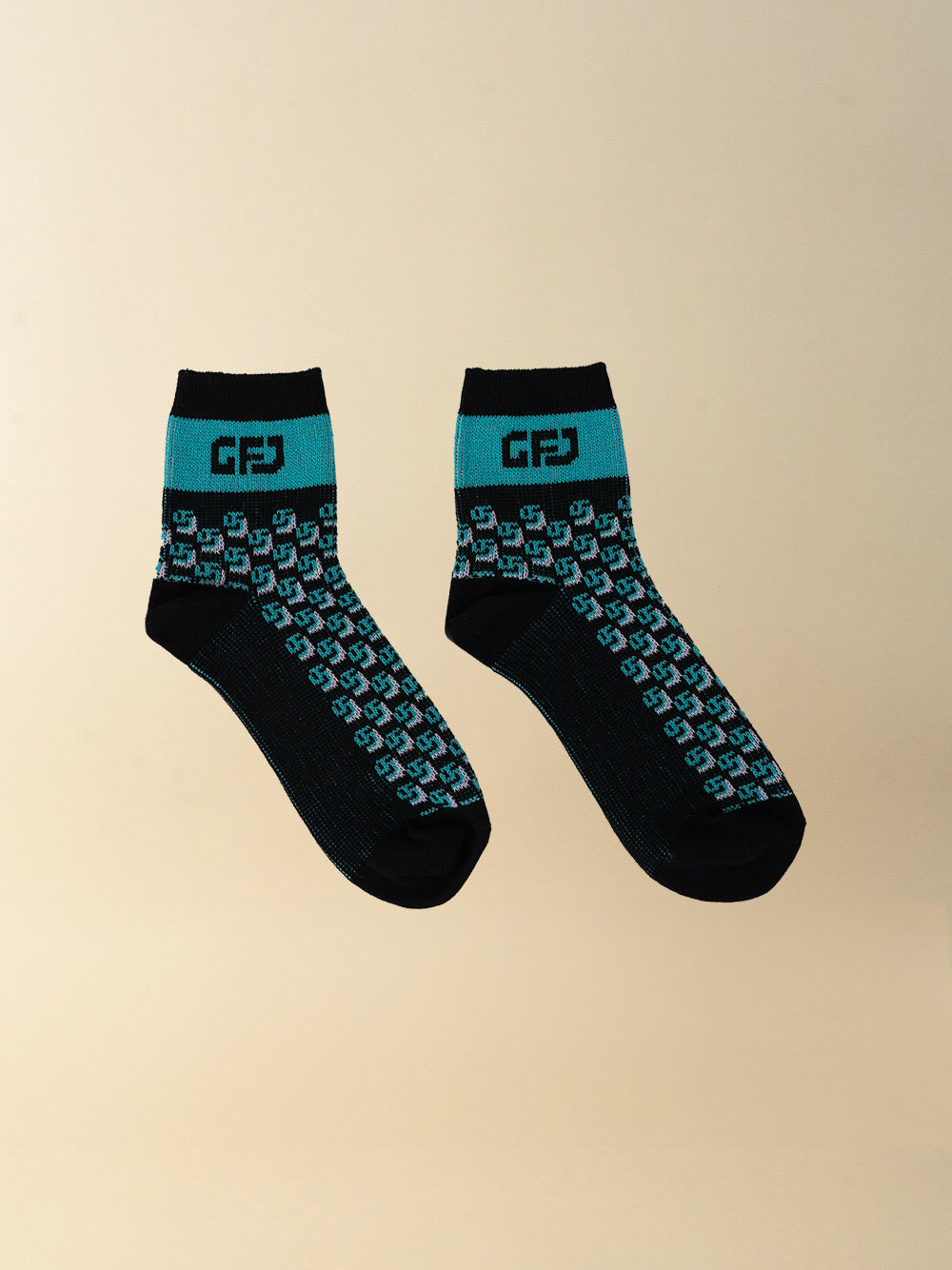 JACQUARD ANKLE HIGH SOCKS